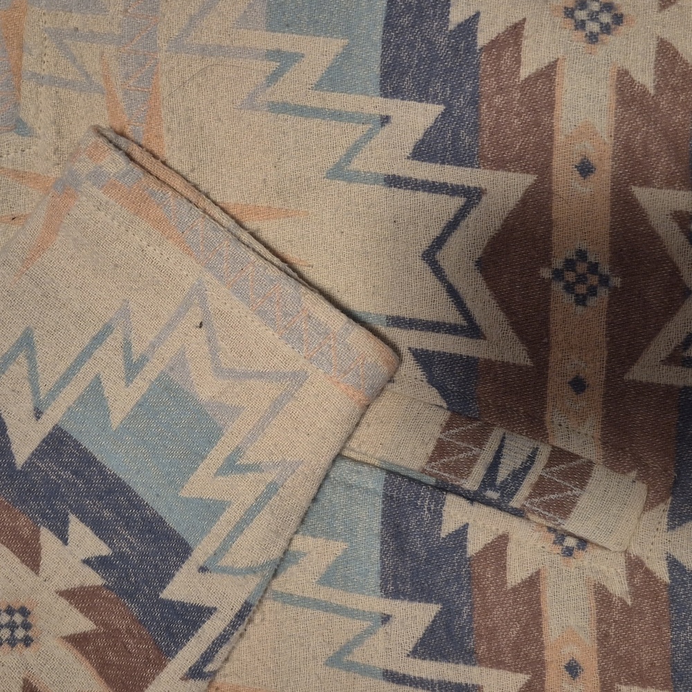 Aztec Pattern Quarter-Zip Pullover - image 3